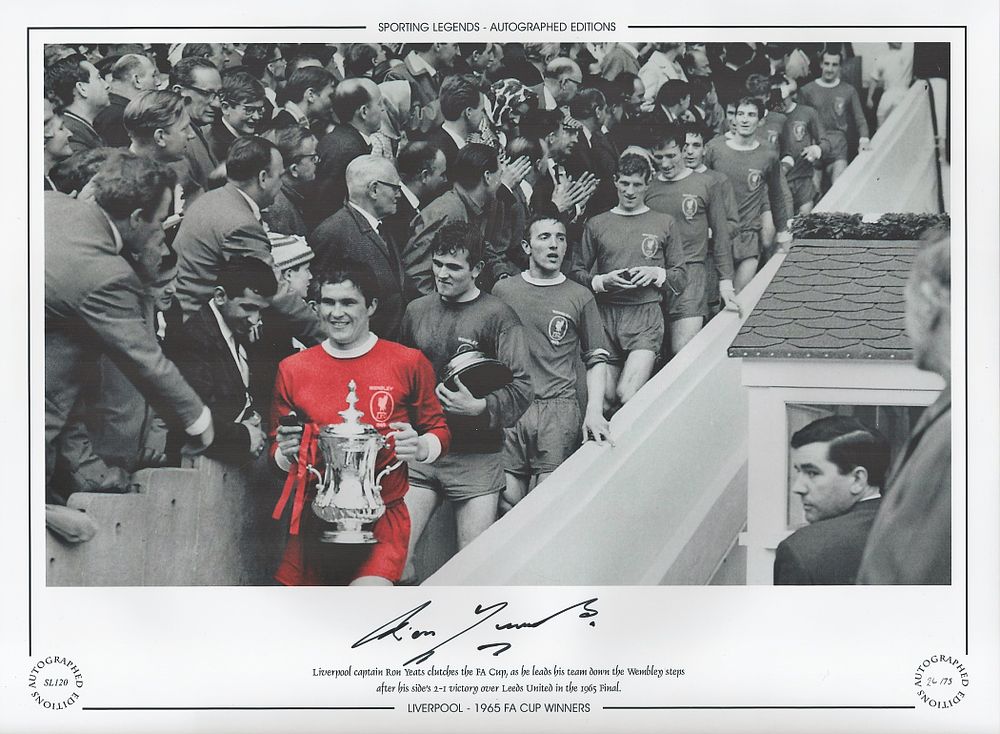 Lot 323: Ron Yeats 16x12 signed colourised photo, Autographed Editions,...