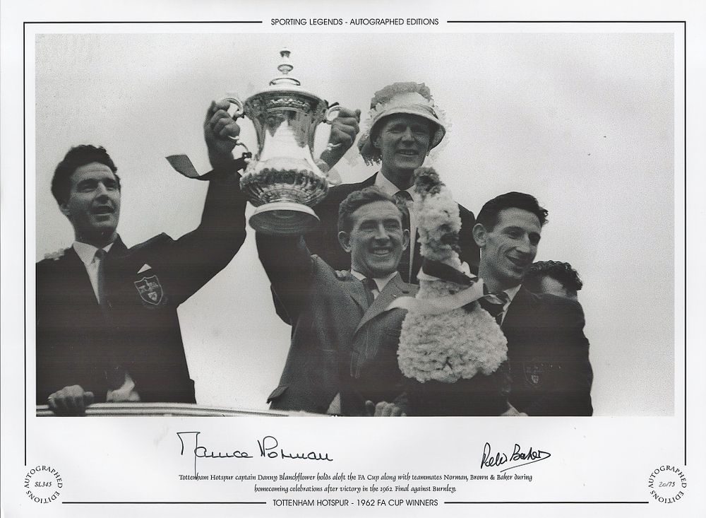Lot 332: Maurice Norman & Peter Baker 16x12 signed Black...