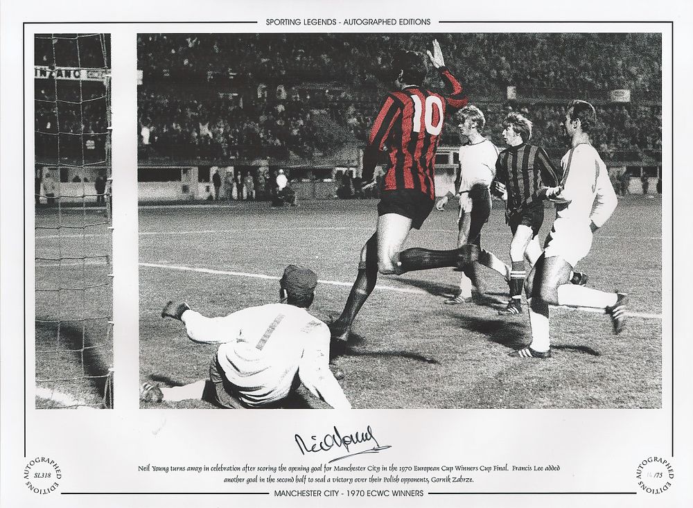 Lot 346: Neil Young 16x12 signed colourised Autographed Editions, Limited...