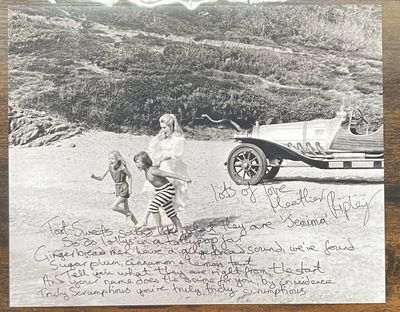 Chitty Chitty Bang Bang photo signed Heather Ripley + hand written song lyrics! 8x10 inch photo 