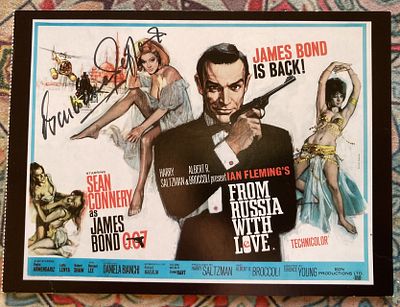 James Bond Barbara Jefford signed 6 x 4 inch colour From Russia with Love postcard. Barbara 