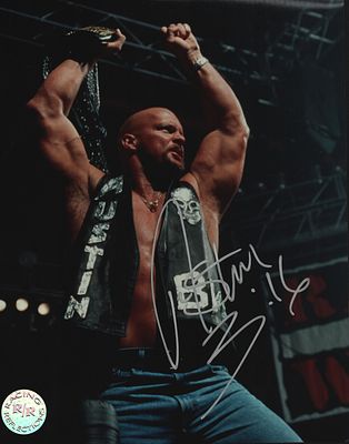Stone Cold Steve Austin signed 10x8inch colour photo.