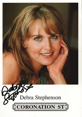 Debra Stephenson signed 6x4inch Coronation Street colour promo photo.