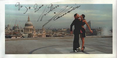 Flavia Cacace signed 12x6inch colour photo. Dedicated.