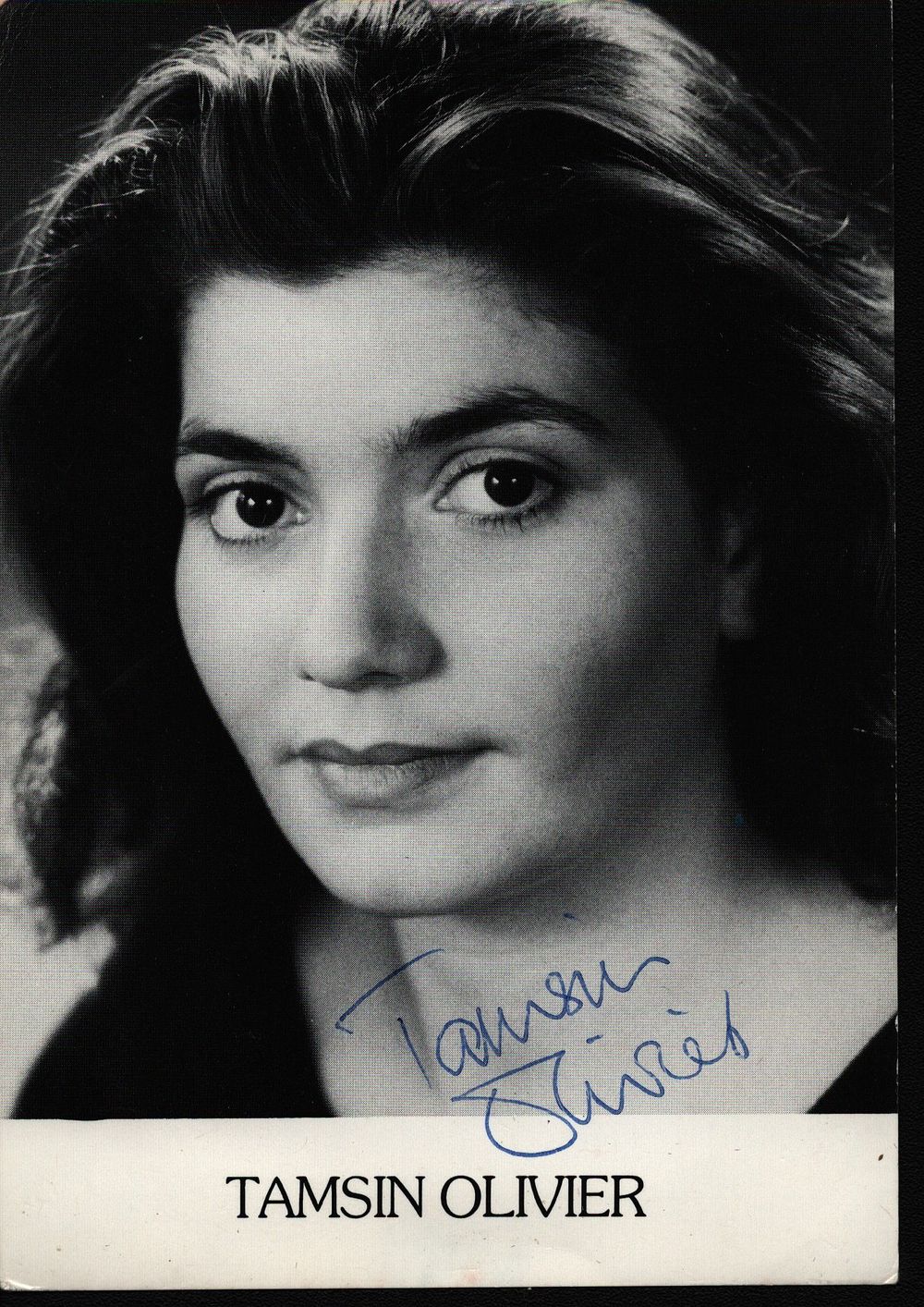 Lot 167: Tamsin Oliver signed 6x4inch black and white photo.