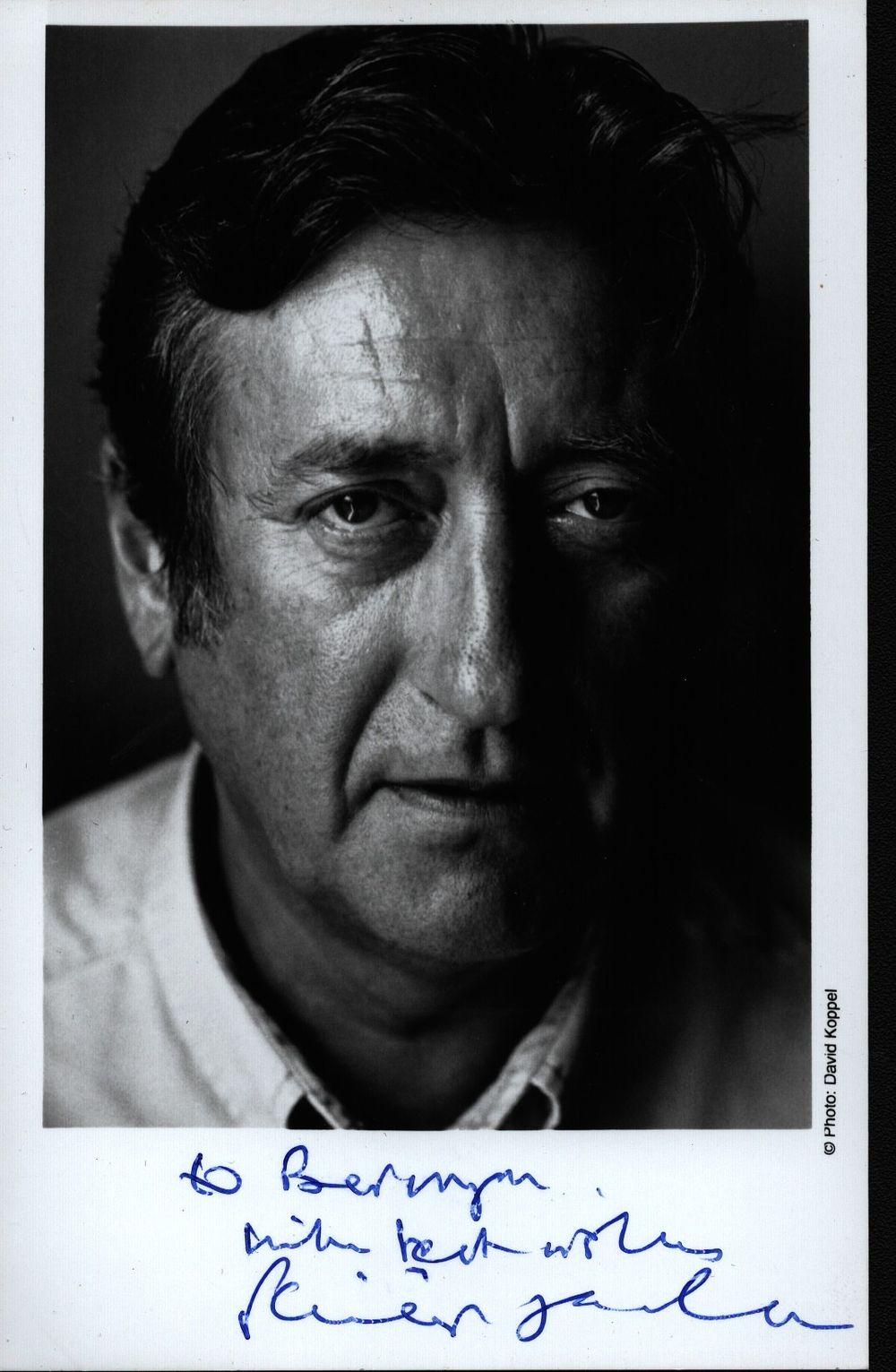Lot 190: Phillip Jackson signed 6x4inch black and white photo....