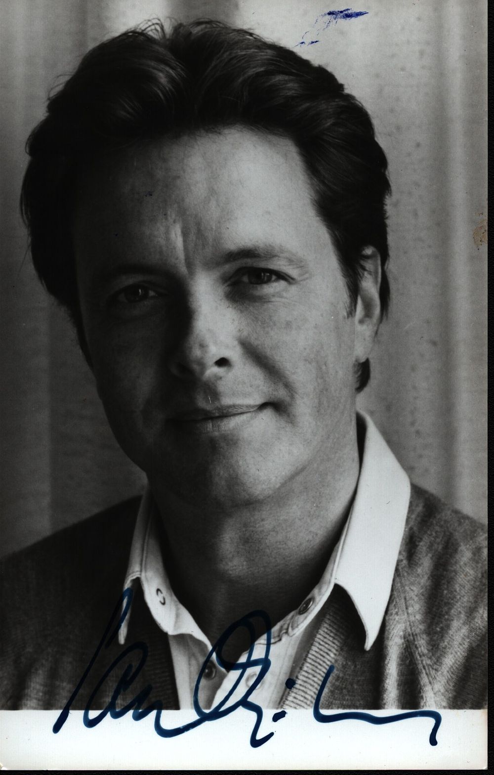 Lot 195: Ian Ogilvy signed 6x4inch black and white photo.