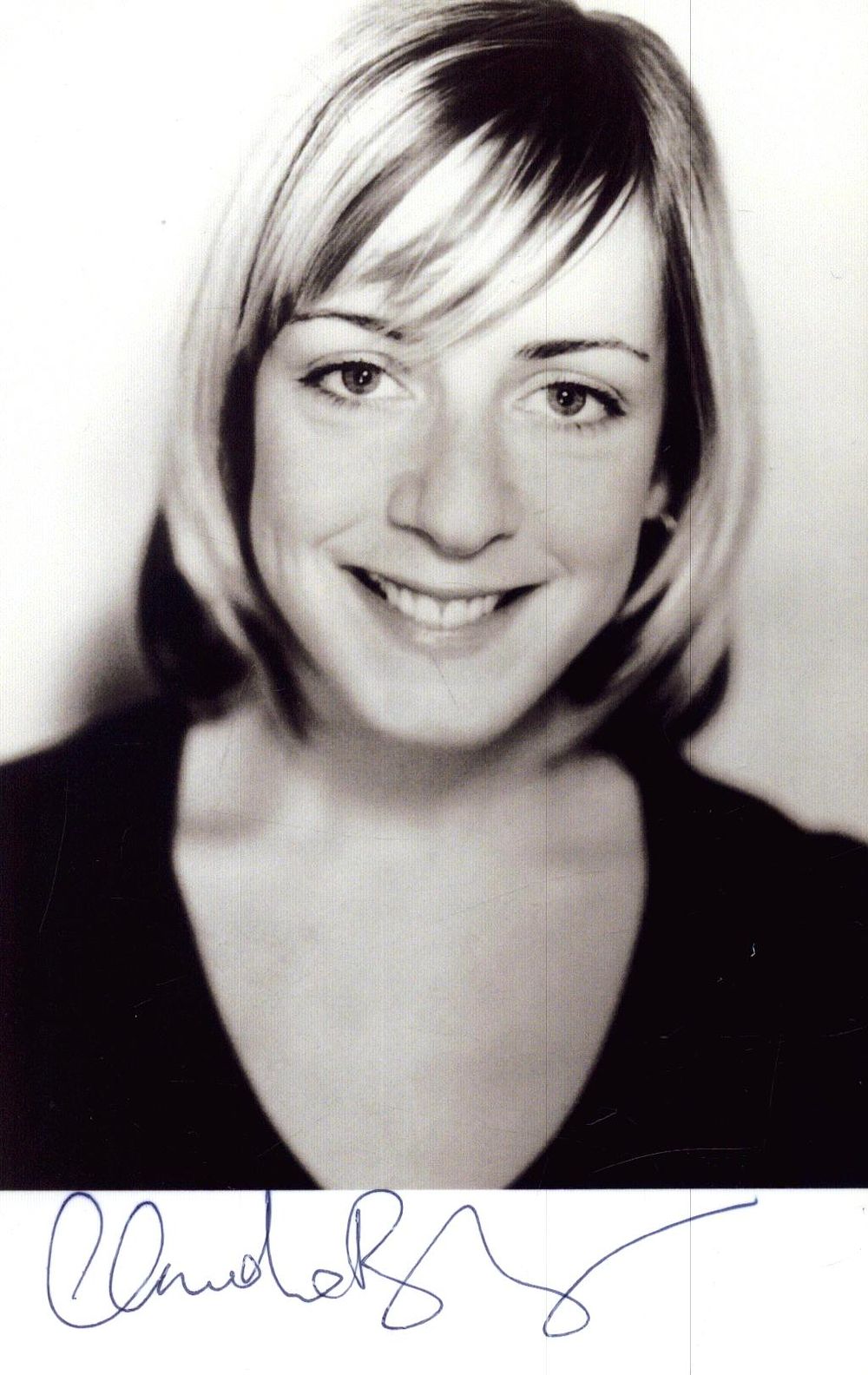 Lot 212: Claudia Blakley signed 6x4inch black and white photo.