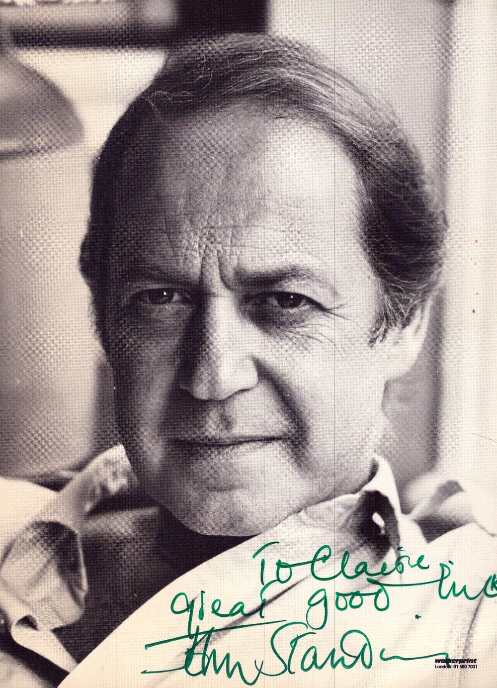 Lot 232: John Standing signed 6x4inch black and white photo....