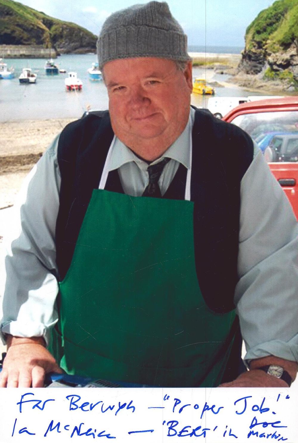 Lot 242: Ian Mcniece signed 6x4inch colour photo. Dedicated.