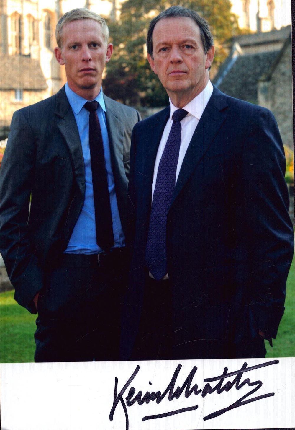 Lot 251: Kevin Whately signed 6x4inch colour photo.