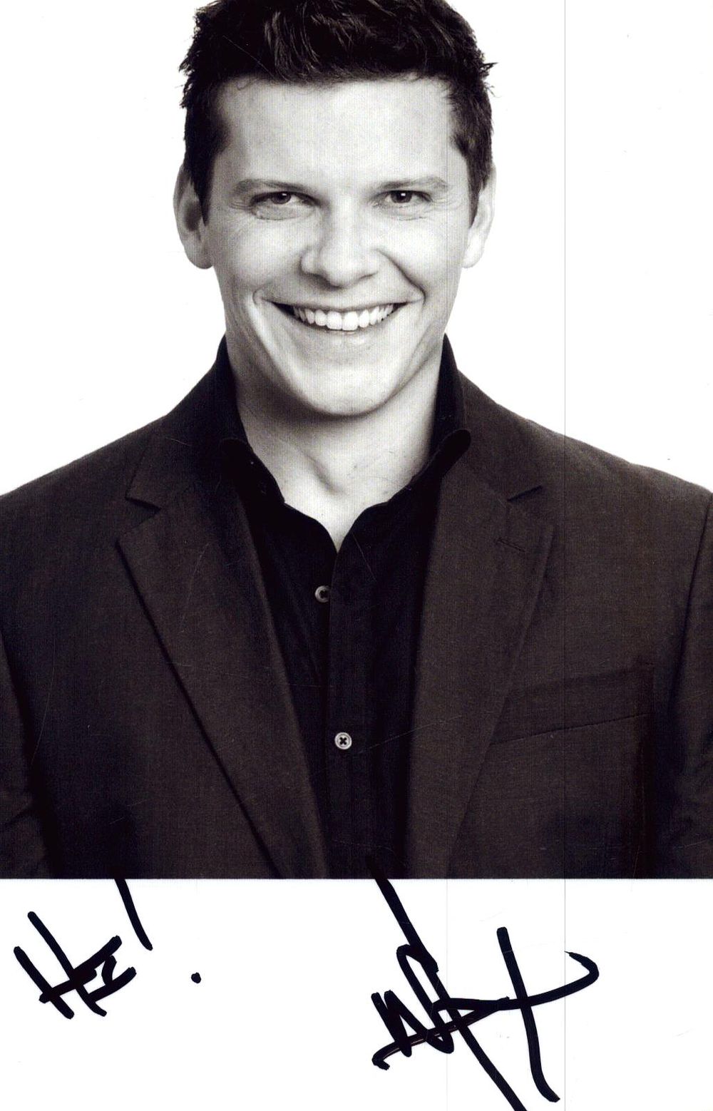 Lot 253: Nigel Harman signed 6x4inch black and white photo.