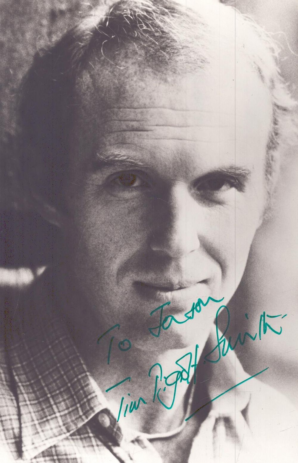 Lot 255: Tim Pigott Smith signed 5x4inch black and white...