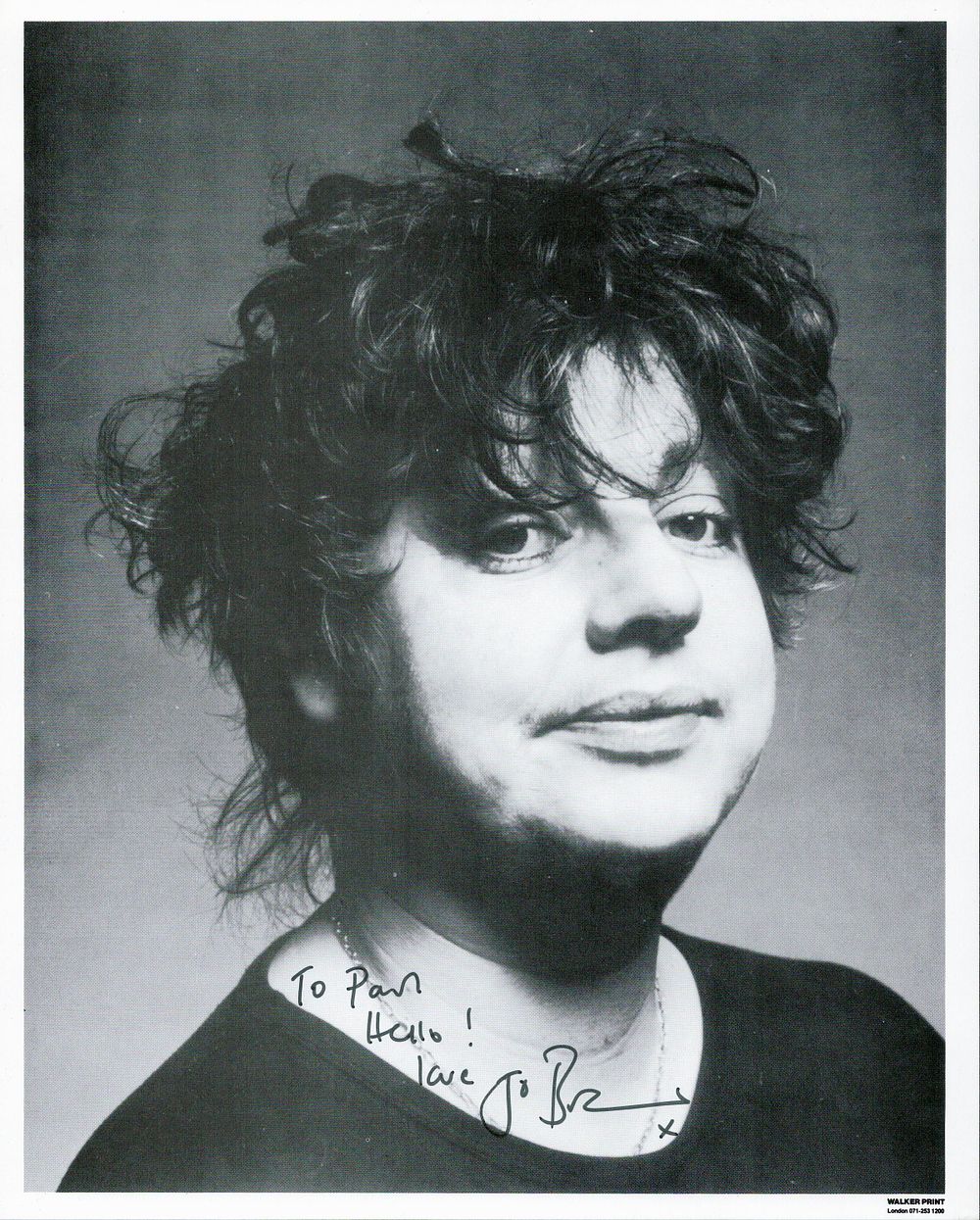 Lot 308: JO BRAND Comedian signed 8x10 Photo.