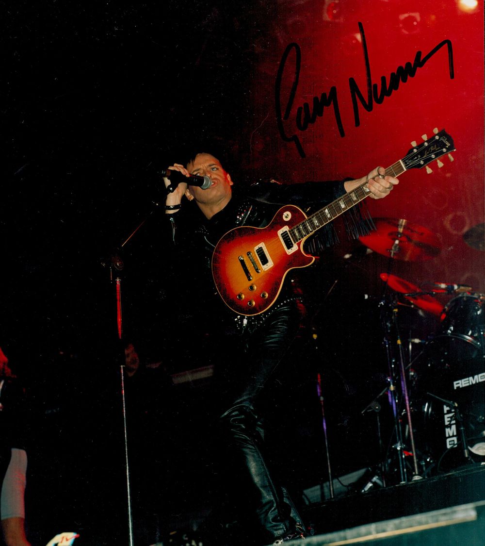 Lot 317: GARY NUMAN Singer signed 8x10 Photo.