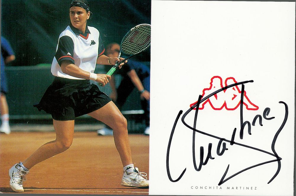 Lot 326: CONCHITA MARTINEZ signed Tennis Promo Photo