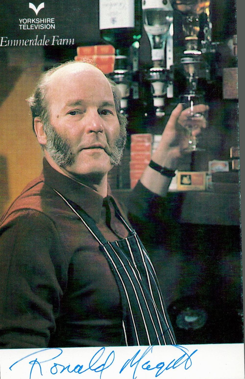 Lot 332: RONALD MAGILL (1920-2007) Actor signed Emmerdale Farm Promo...