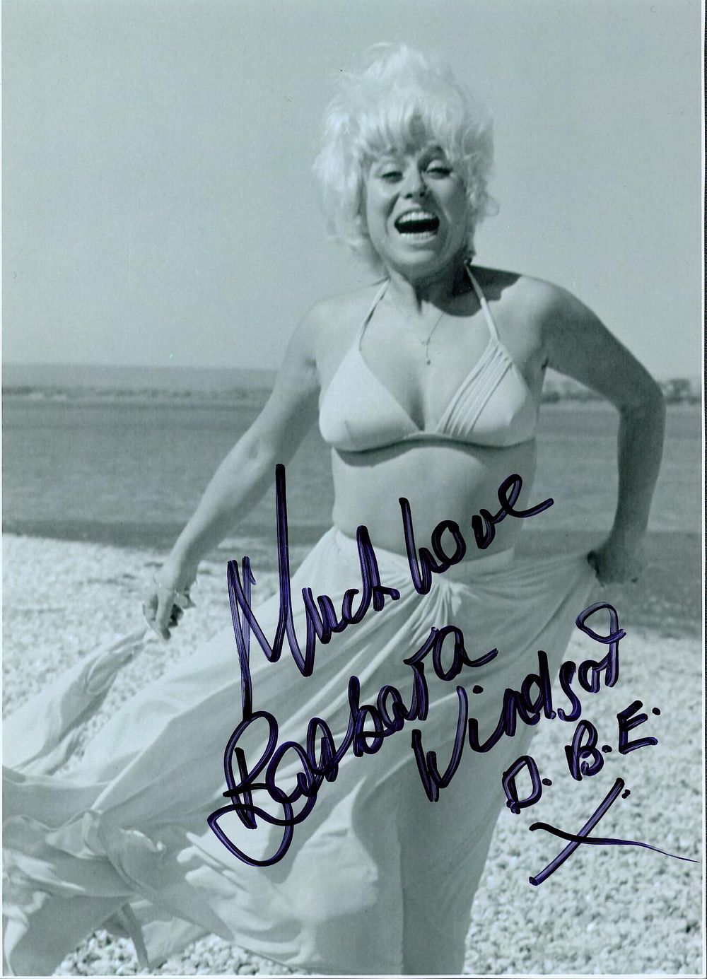 Lot 344: BARBARA WINDSOR (1937-2020) Actress signed Carry On Photo