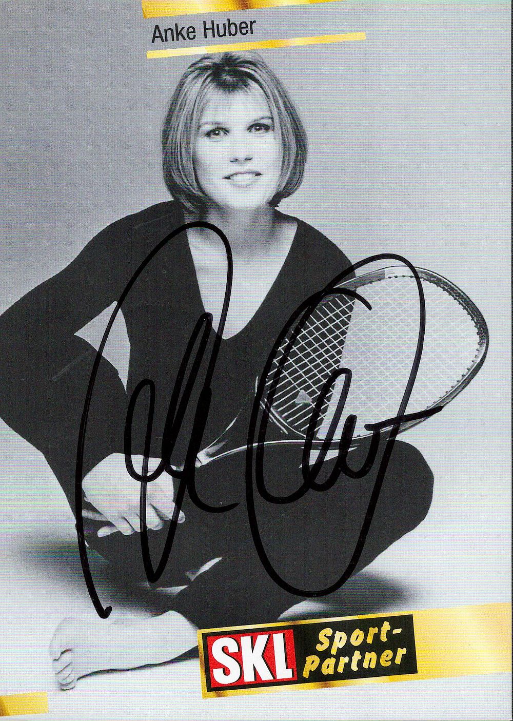 Lot 353: ANKE HUBER Tennis Player signed Promo Photo