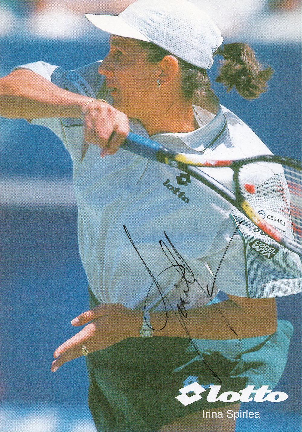 Lot 354: IRINA SPIRLEA Tennis Player signed vintage Promo Photo
