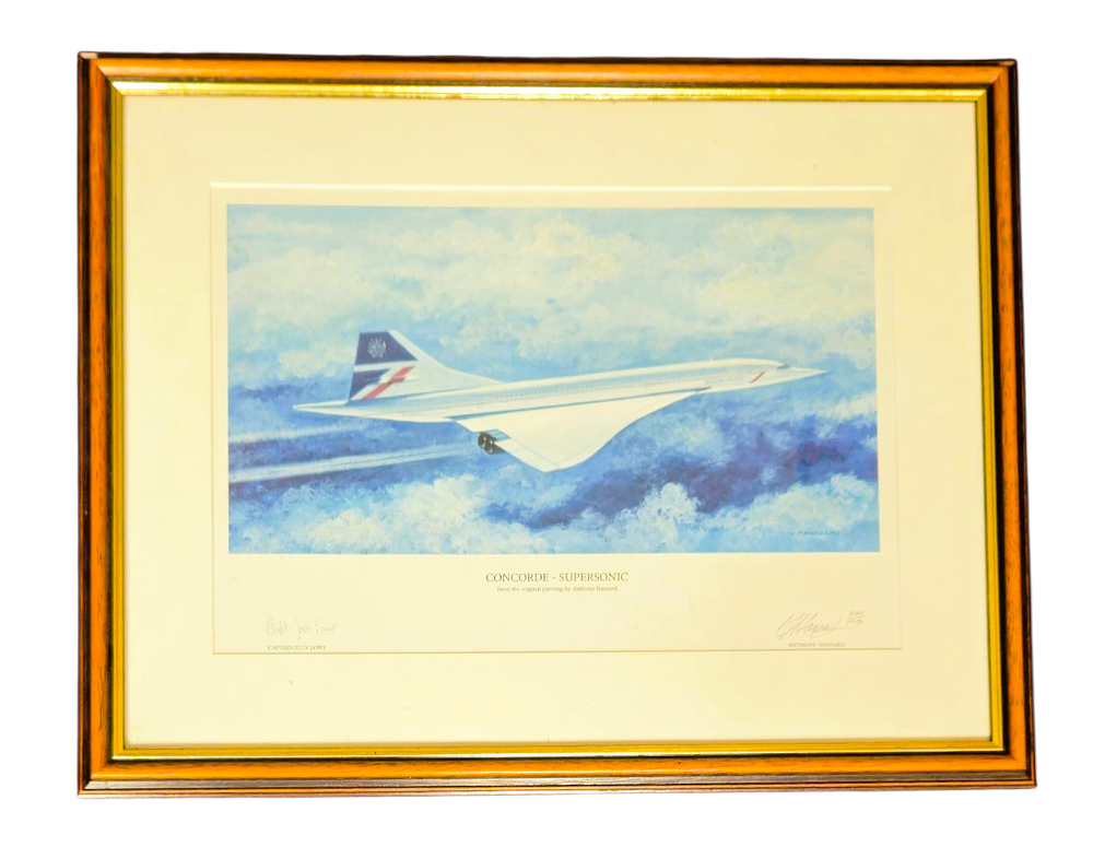 Lot 368: Cptn Jock Lowe and Anthony Hansard signed Concorde...