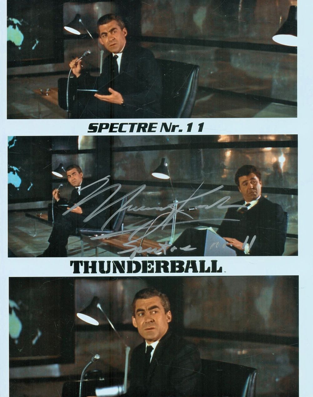 Lot 496: James Bond Murray Kash signed 10x8inch colour montage...