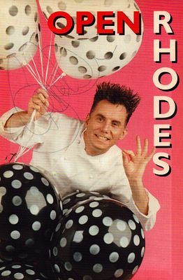 Gary Rhodes signed card flyer, Open Rhodes show. Good condition. All autographs come with a 