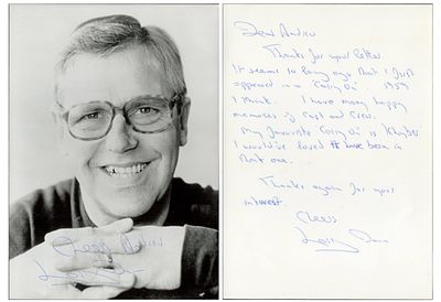 Larry Dann signed 6x4 inch appx black and white photo. Inscribed on back, dedicated and signed 