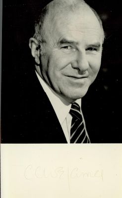 Clive James signed 6x4 inch appx black and white photo. Good condition. All autographs come 