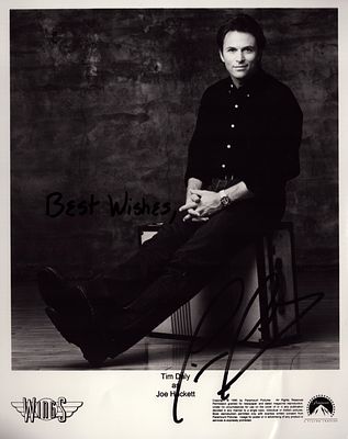 Tim Daly signed 10x8 inch Wings black and white promo photo. Good condition. All autographs 
