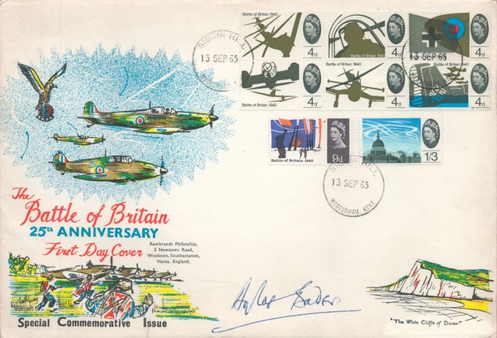 Lot 82: Group Captain Sir Douglas Bader signed The Battle...