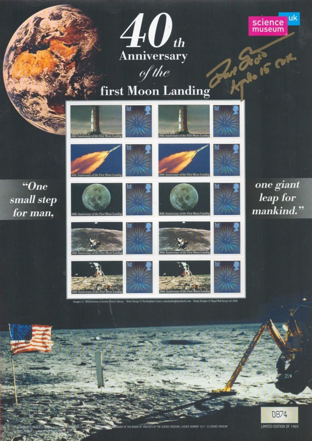 Lot 84: Colonel David Scott signed 40th Anniversary of the...