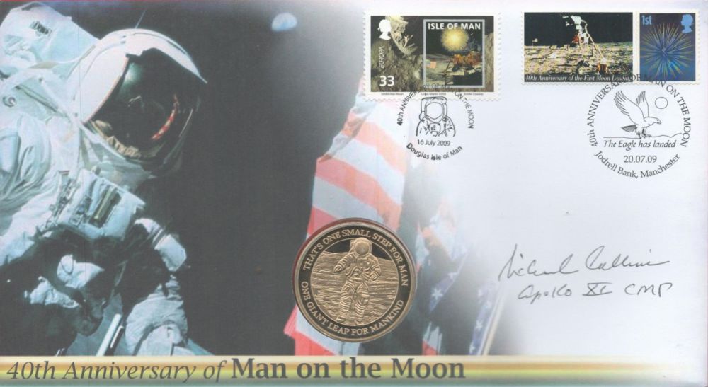 Lot 86: Major General Michael Collins signed 40th Anniversary of...