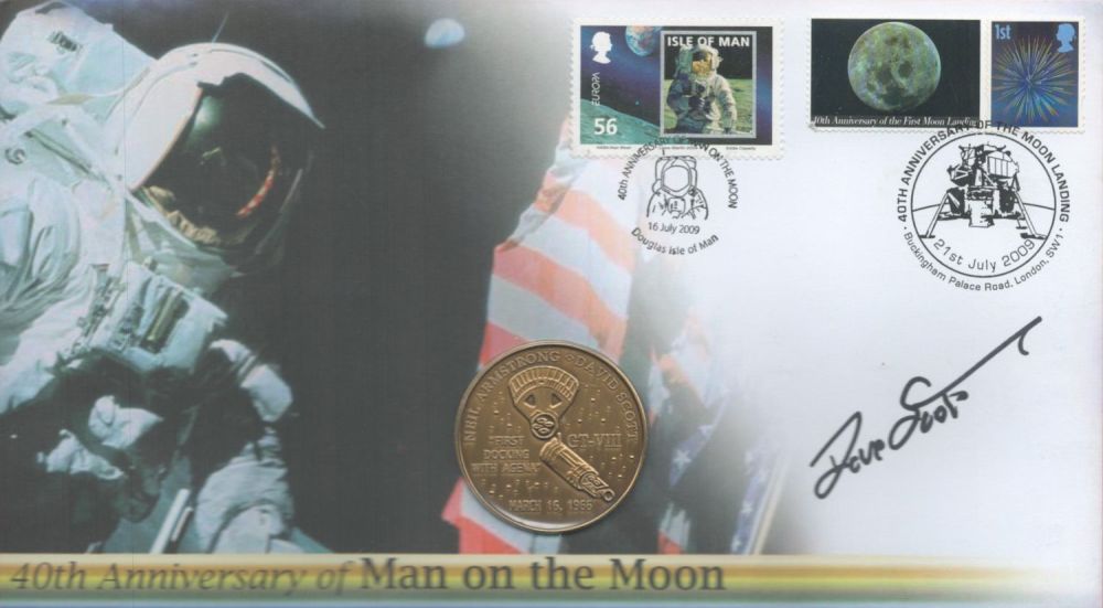 Lot 87: Colonel David Scott signed 40th Anniversary Man on...