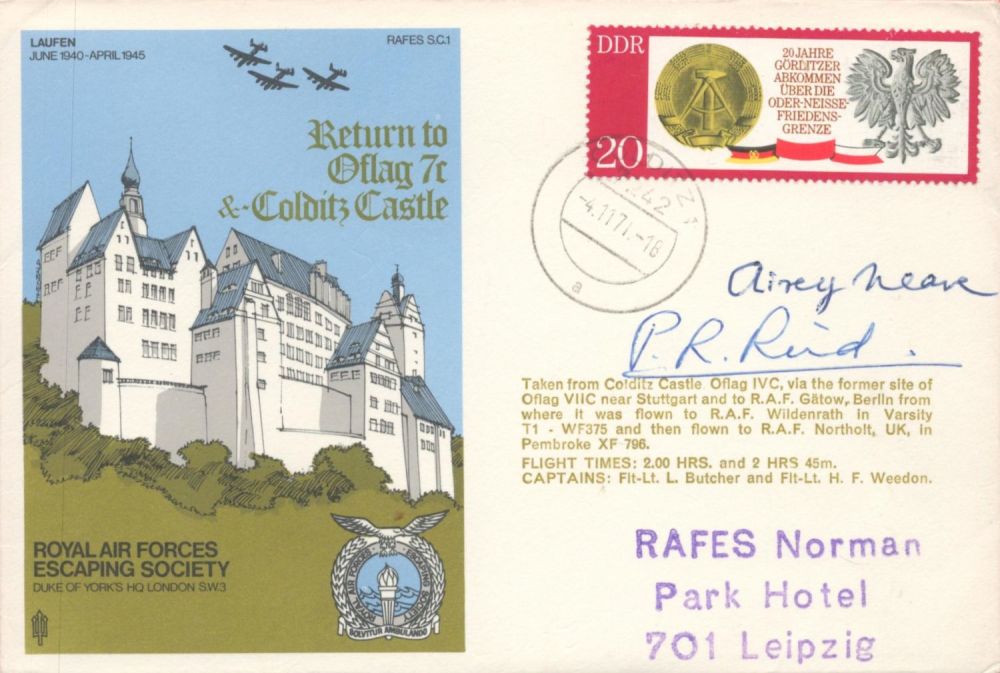 Lot 106: WWII Airey Neave and Par Read signed Return...