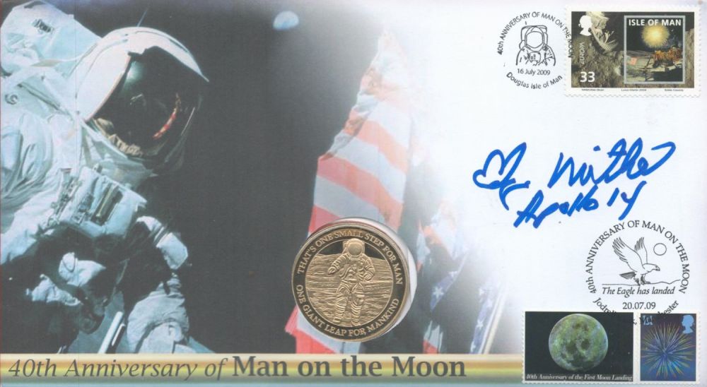 Lot 113: Captain Edgar Mitchell signed 40th Anniversary of Man...