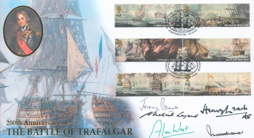 Lot 124: Royal Navy Admirals multisigned 200th Anniversary of The...