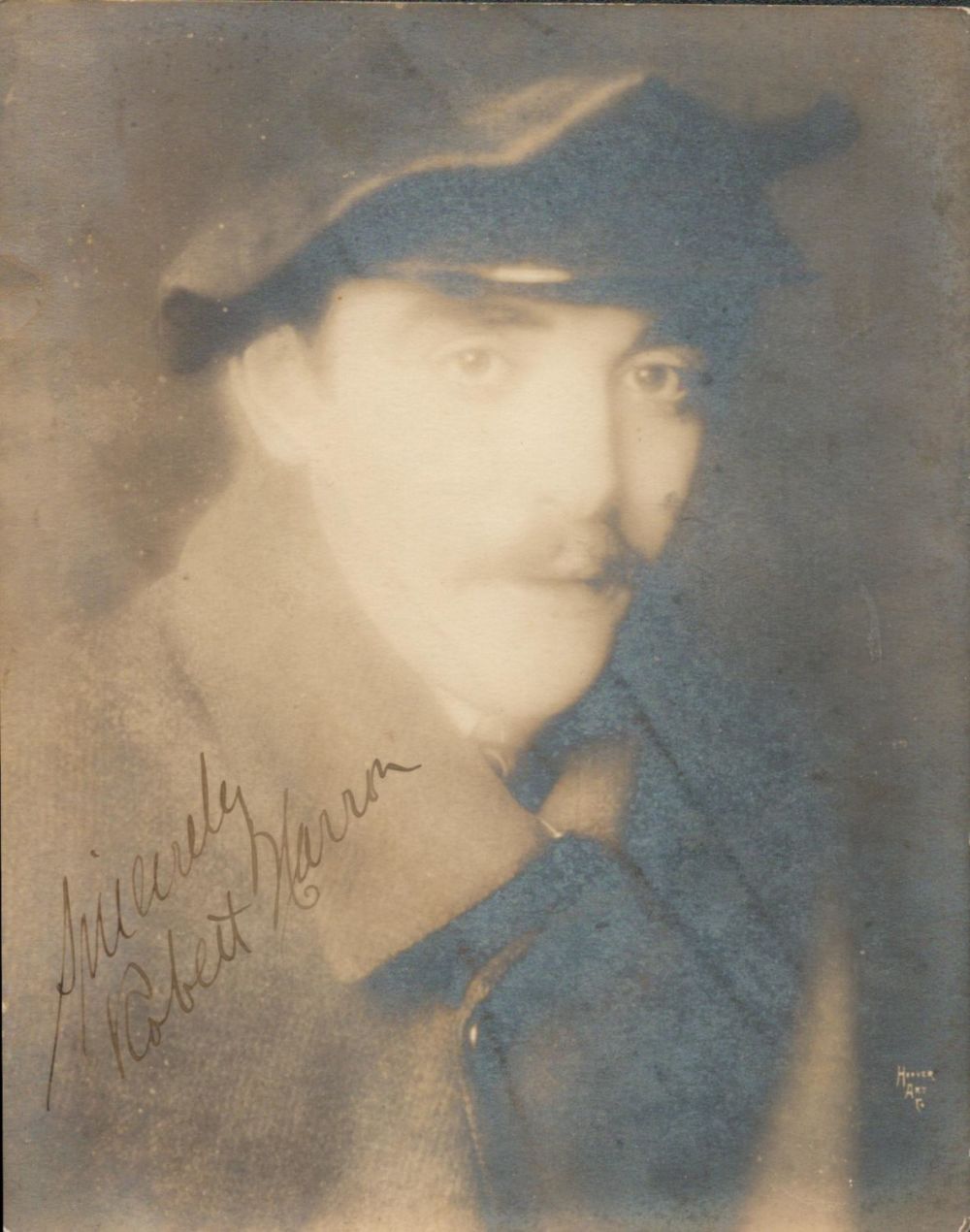 Lot 153: Robert Harron signed 7x5 vintage sepia photo slightly...