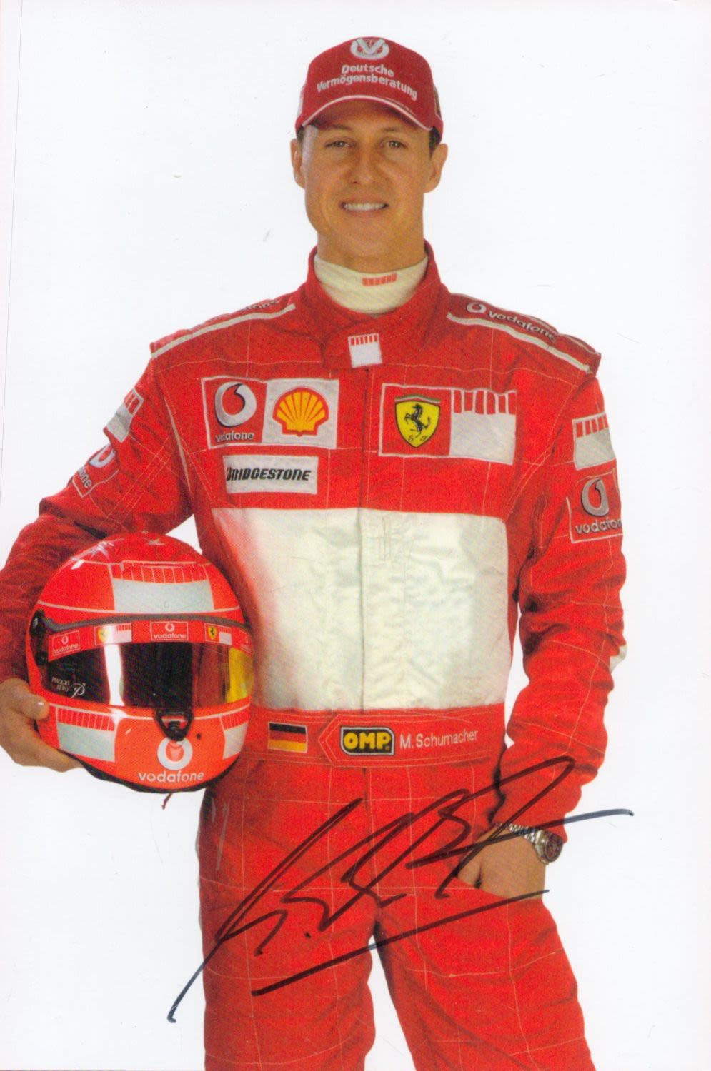 Lot 168: Michael Schumacher signed 8x6 colour photo pictured during...