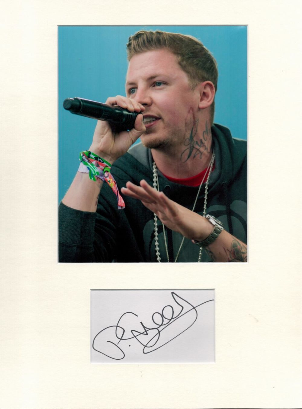 Lot 51: Music Professor Green signature piece autograph presentation. Mounted...