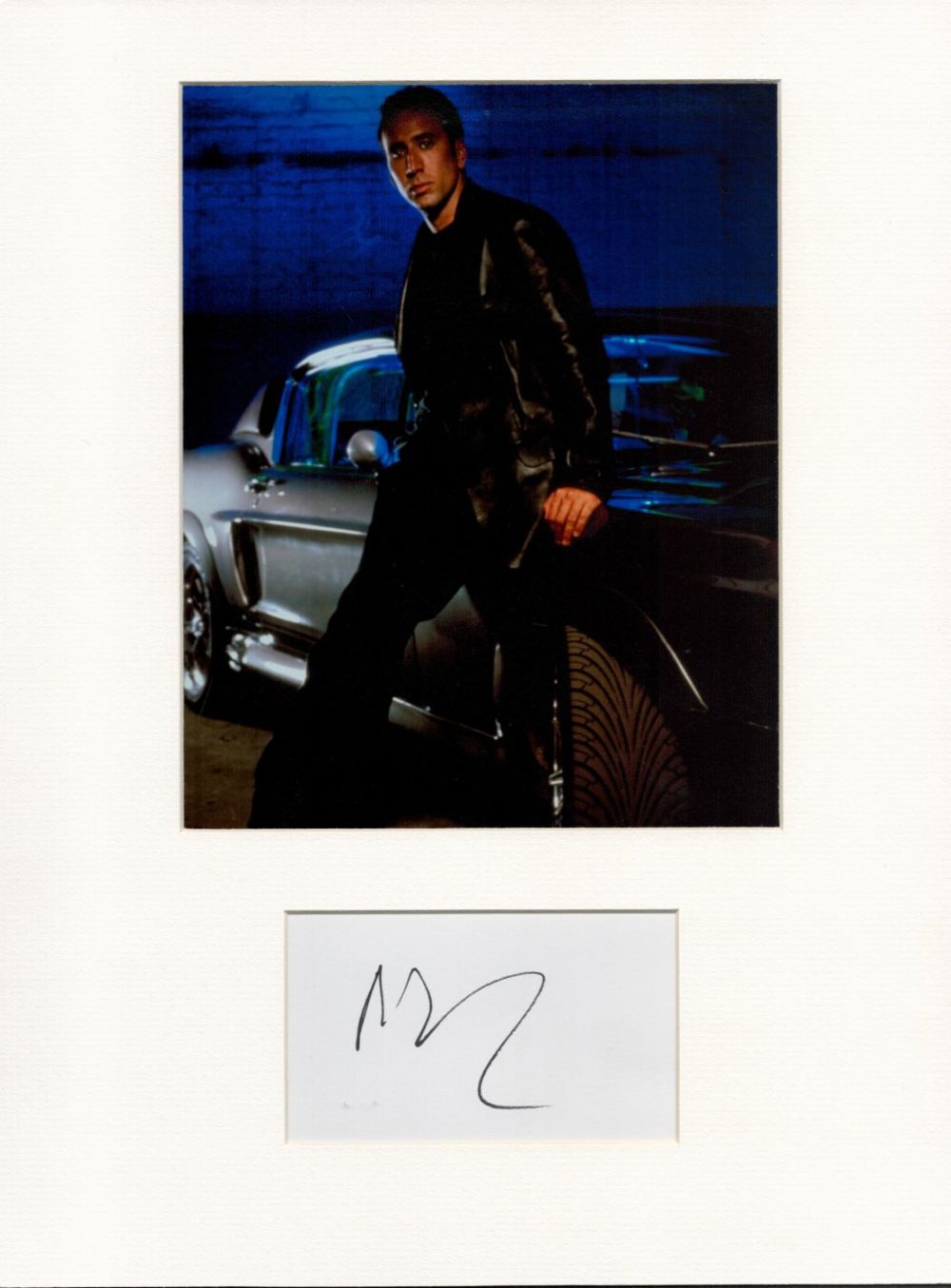 Lot 62: Actor Nicolas Cage Gone In 60 Seconds signature...