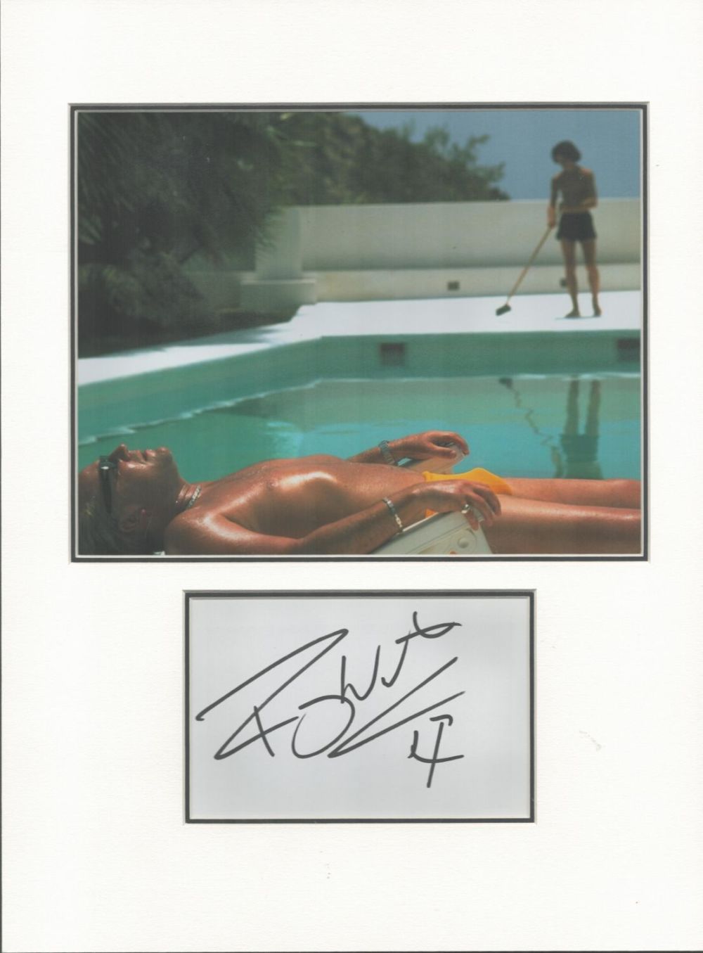 Lot 103: Ray Winstone signature piece autograph presentation. Mounted with...