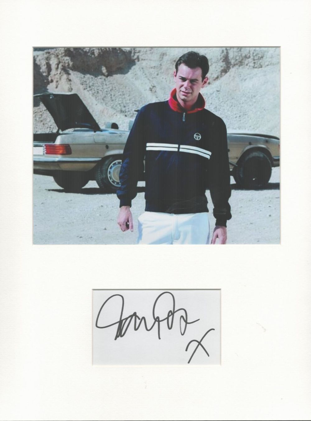 Lot 108: Danny Dyer signature piece autograph presentation. Mounted with...