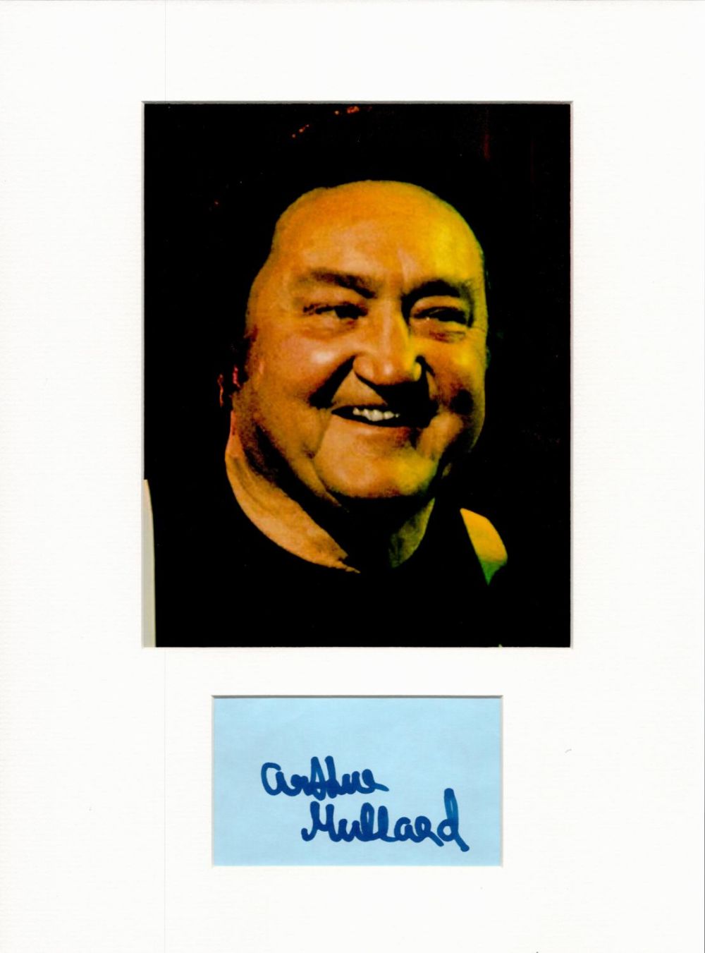 Lot 128: Arthur Mullard 16x12 overall mounted signature piece. Good...