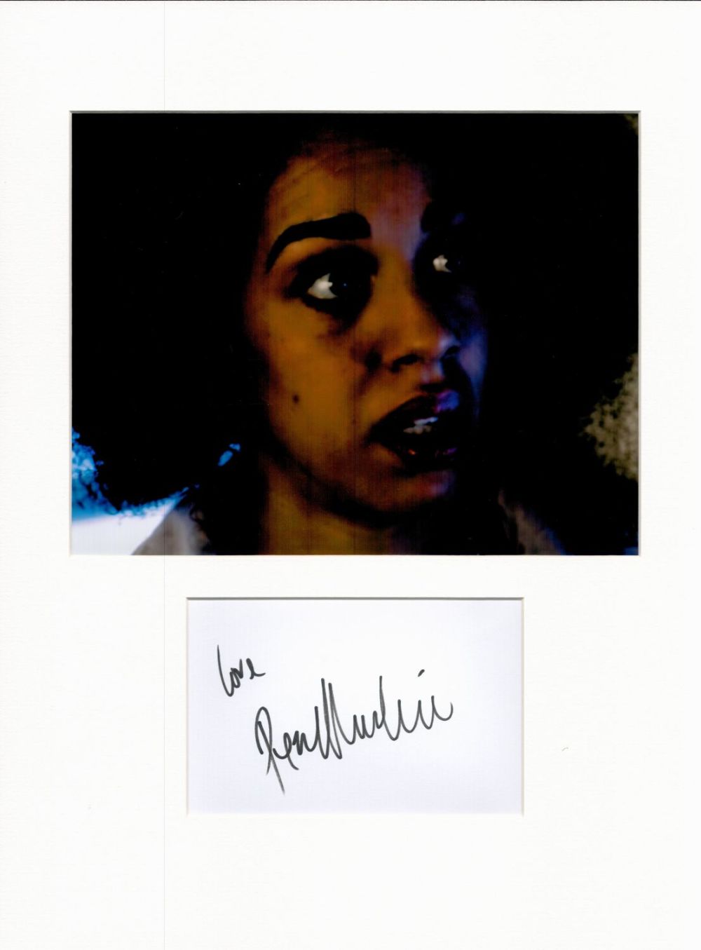 Lot 129: Pearl Mackie 16x12 overall Dr Who mounted signature...