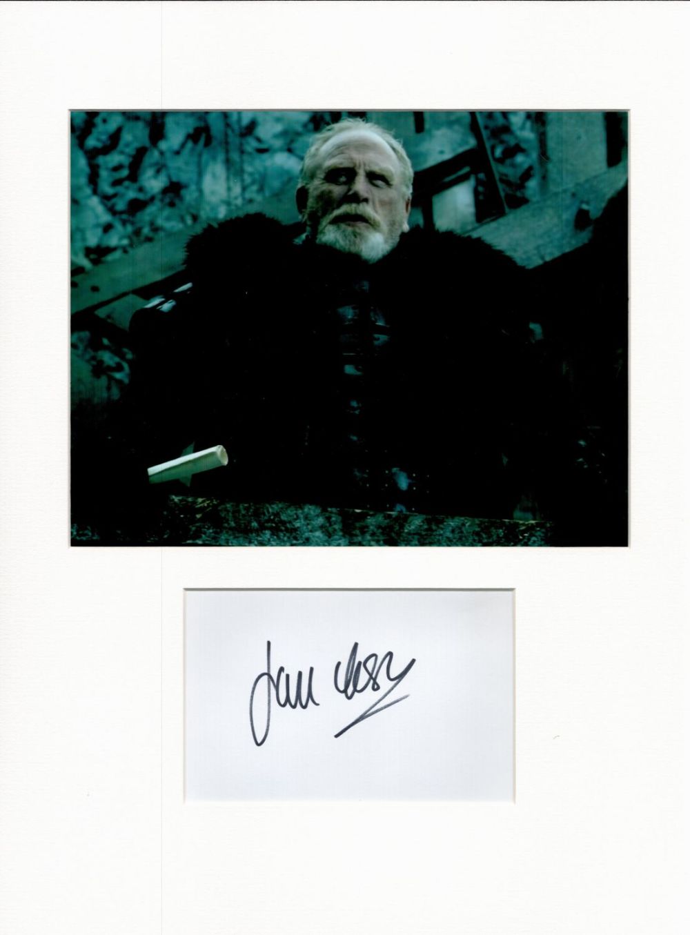 Lot 134: James Cosmo 16x12 overall Game of Thrones mounted...