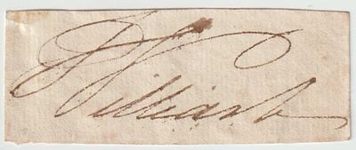 King William IV Autograph small piece approx 3 x 1 inches William IV was King of the United 