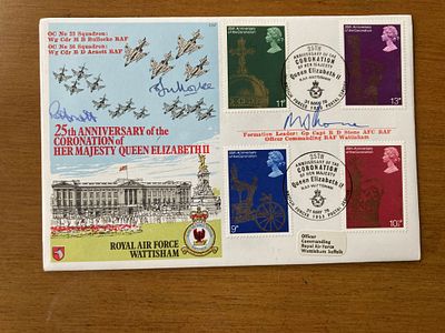 1979 Coronation RAF Wattisham BFPS1953 Official FDC signed Gp Capt Stone Cat &pound;60. 31 May 78 
