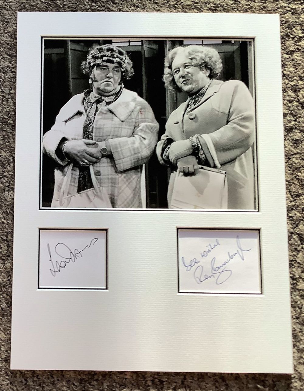 Lot 164: Les Dawson and Roy Barraclough 16x12 Cissie and...