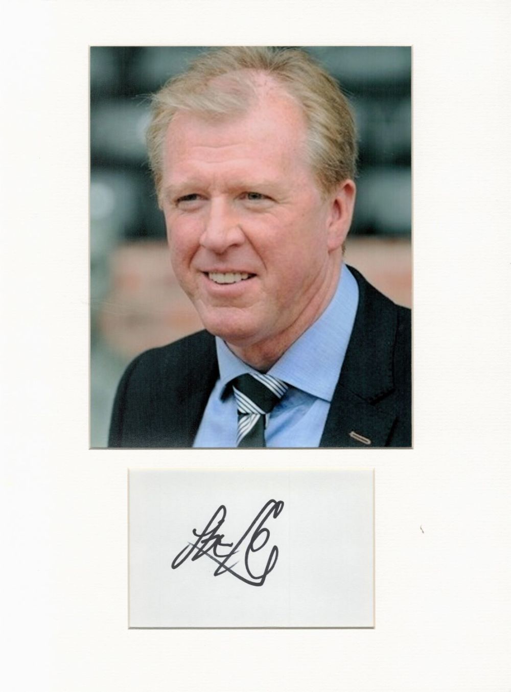 Lot 173: Football Steve McClaren 16x12 overall mounted signature piece....